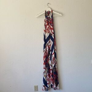 Zara Chain Print Braid Rope Dress